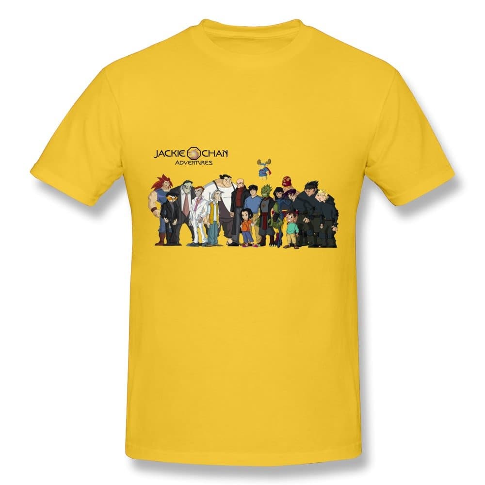 CaiTian Men's Cartoon Jackie Chan Adventures Poster T-Shirt