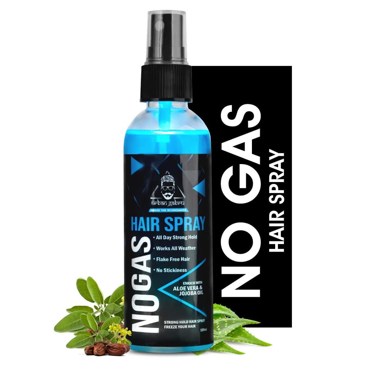 - Unlimited Hold No Gas Hair Spray (100 ml) | Hair Styling & Hair Setting Spray | Paraben & Sulphate Free