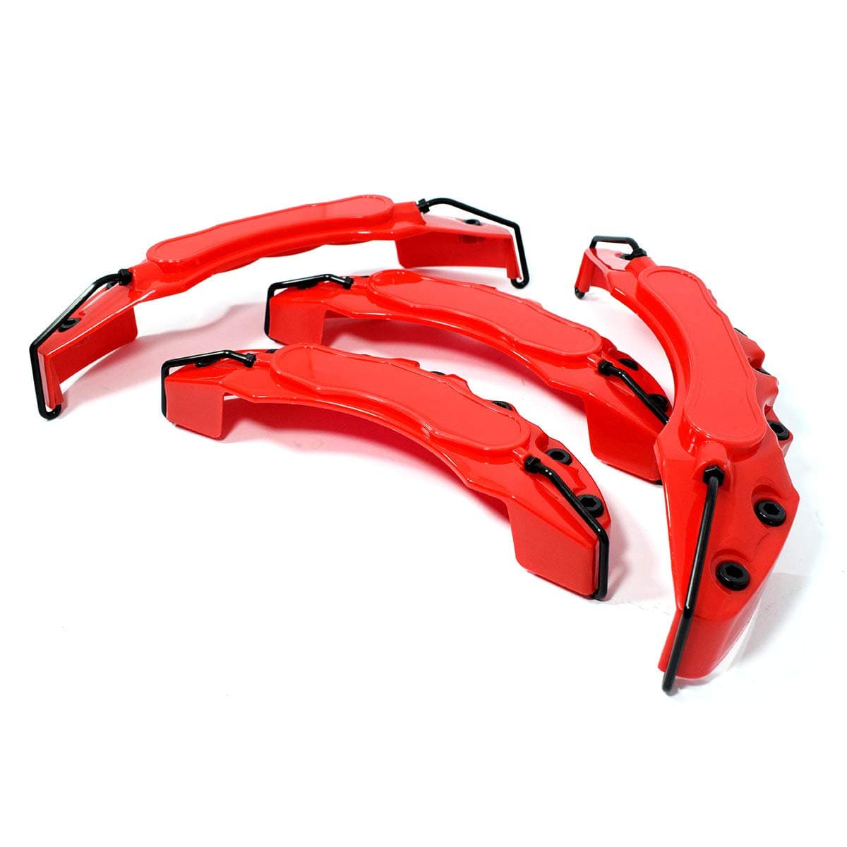 4x Red Brake Caliper Covers Tuning Sport Car Universal Brake Medium/Large