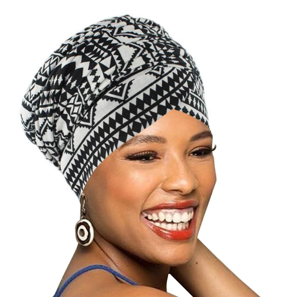 BABAHUEasy Wearing African Head Wrap,Long Scarf Turban Shawl Hair Bohemian Headwrap
