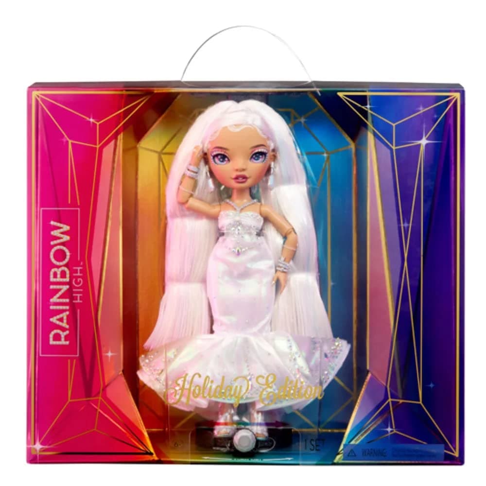 Rainbow High Holiday Editon Collectors Fashion Doll 2022 - ROXIE GRAND - Includes Multicoloured Hair, Iridescent & Diamond Gown, and Premium Doll Accessories - Great Gift for Kids Ages 6+