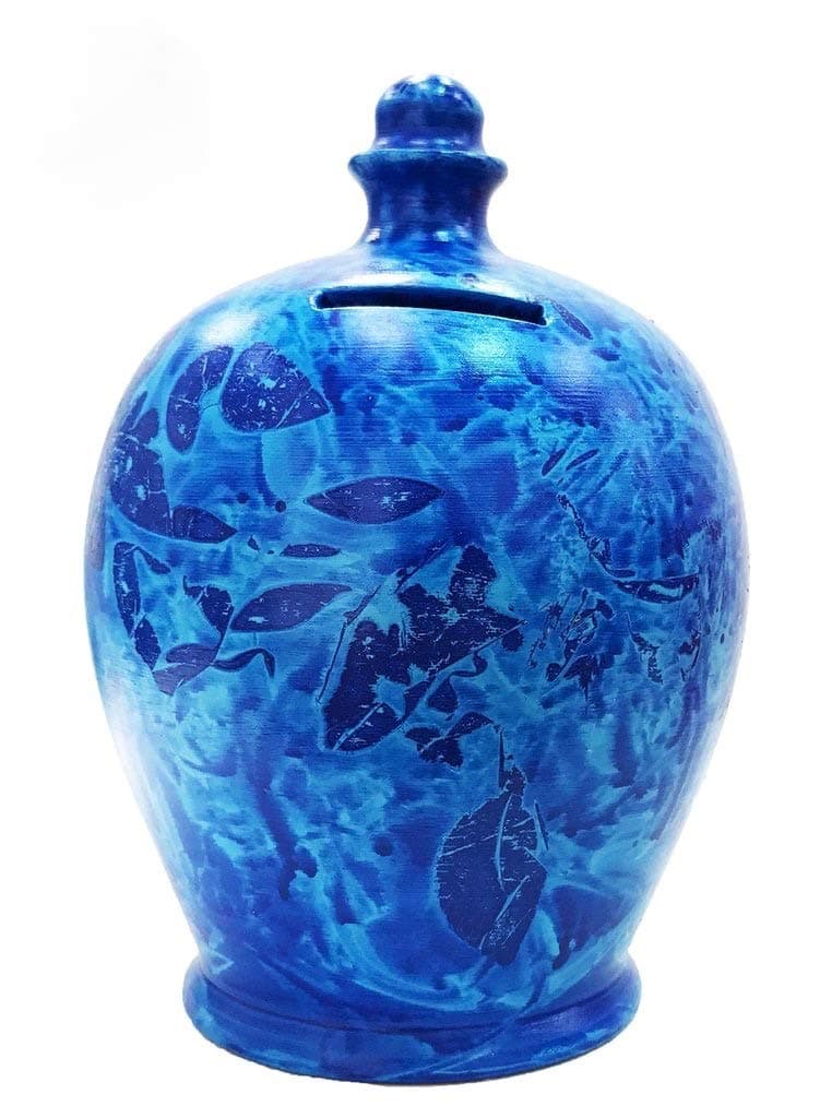 Terramundi Money Pot Charmed Blue With Pale Blue - B89