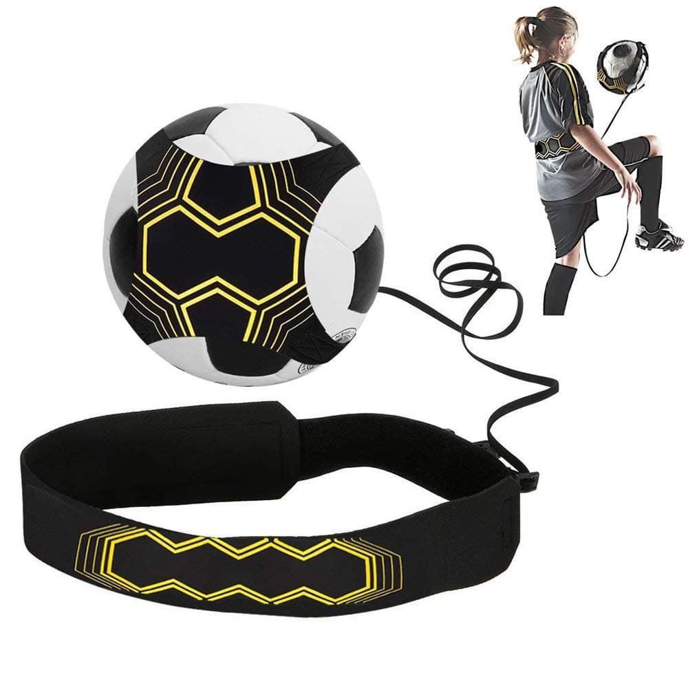ONEVER Football Kick Trainer - Footballs Training Equipment, Soccer Solo Skill Practice Training Aid, Footballs Skills Improvement for Kids Adults Football Gifts for Boys, Ball Not Included