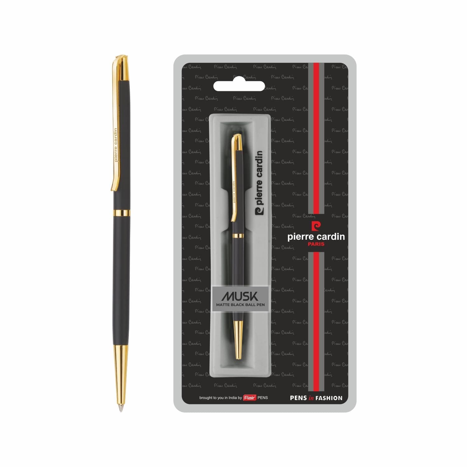 Musk Gold Exclusive Sleek Dark Grey Ball Pen