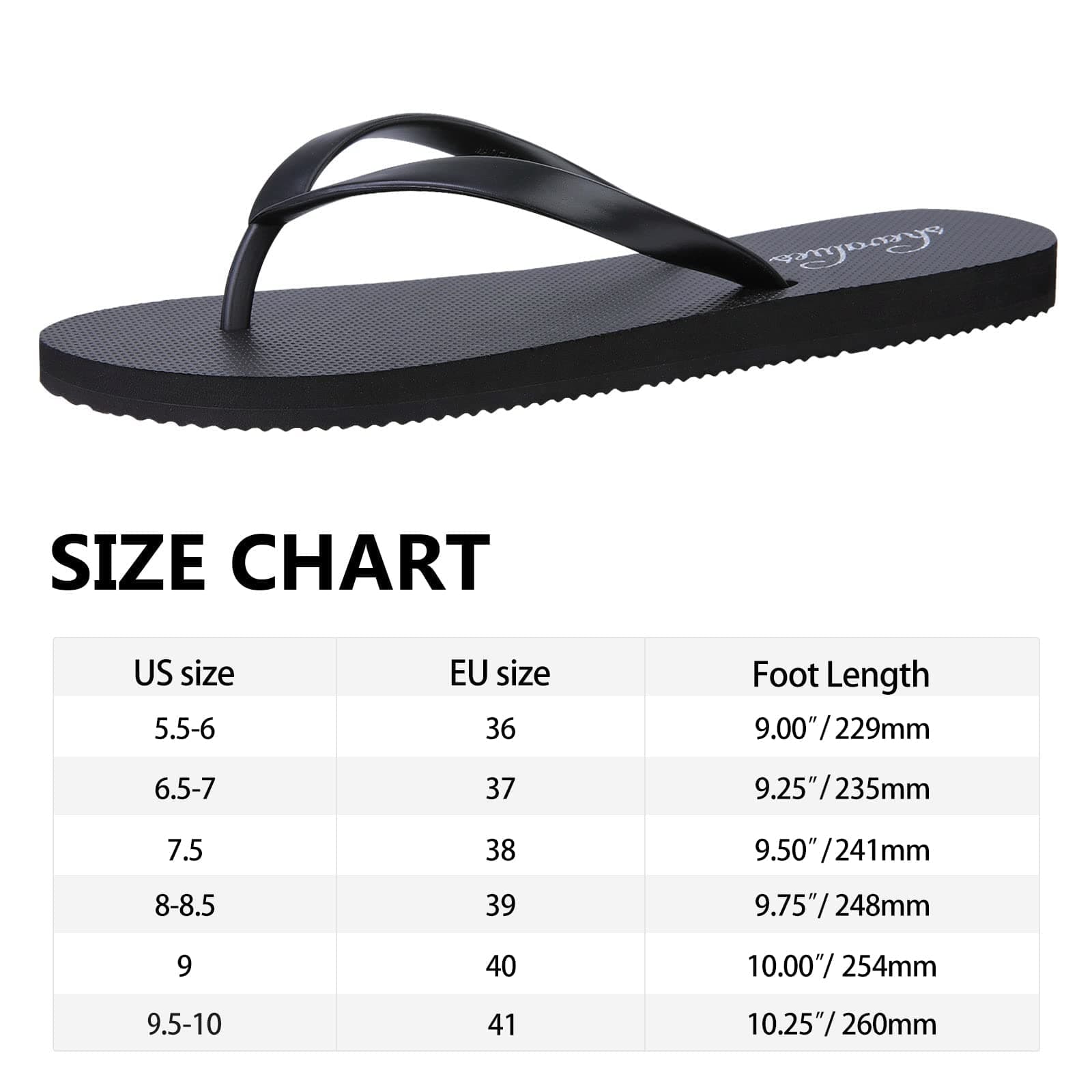 Women's Slim Flip Flops Comfortable Yoga Mat Beach Thong Sandals for Shower Non-Slip Slippers
