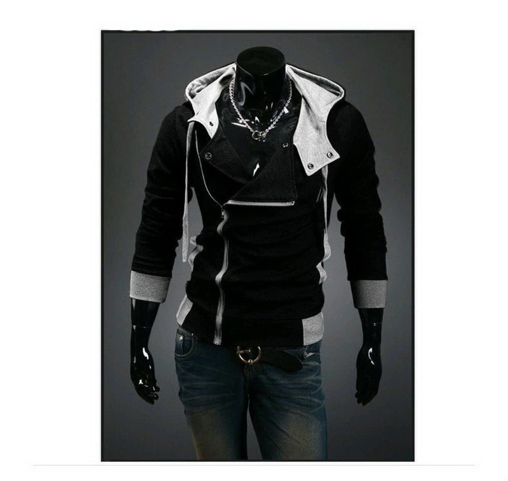 Hoodies Men Brand Designer Mens Sweatshirt (XL, Black)