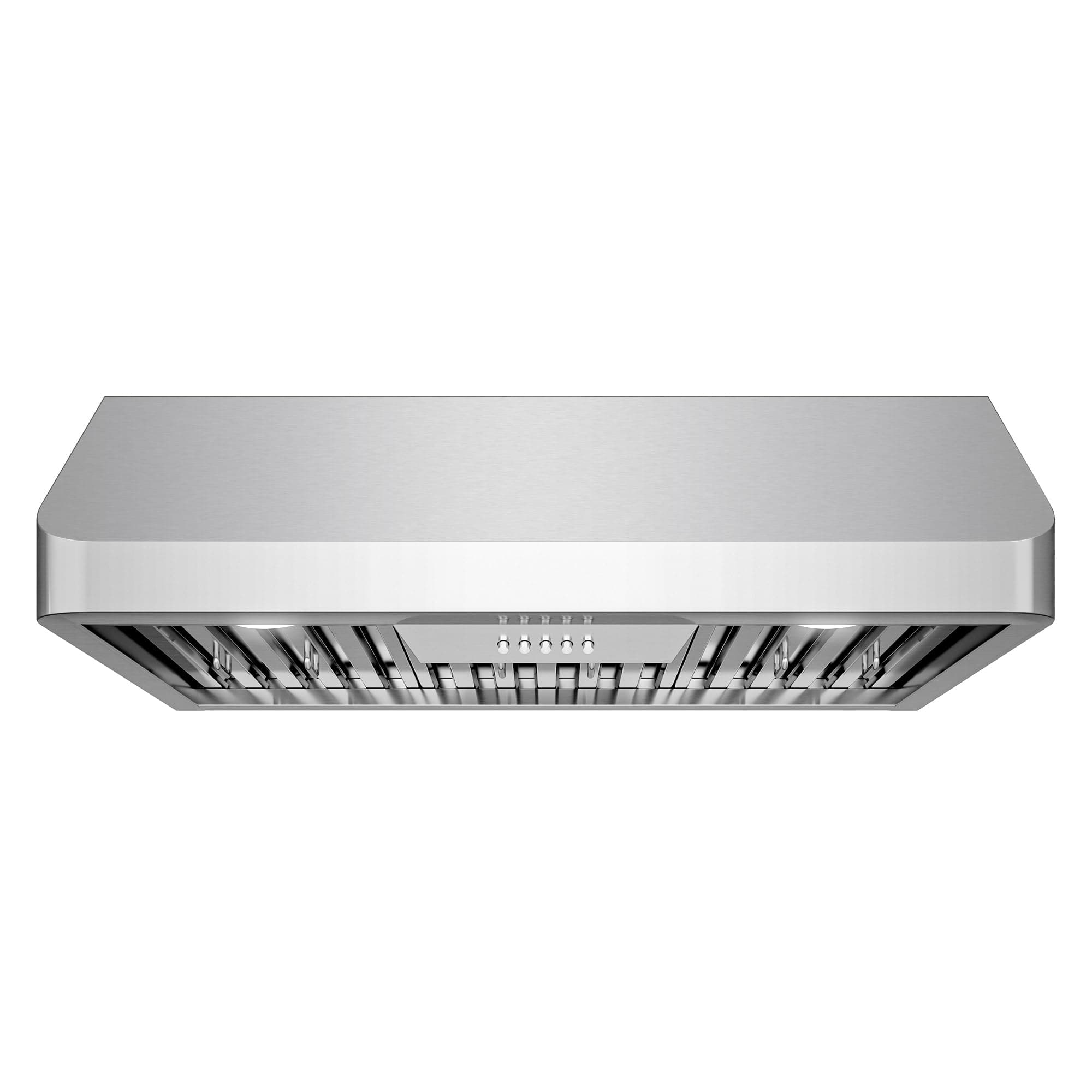 COSMO COS-QB75 30 in. Haven Collection 500 CFM Ducted Under Cabinet Range Hood, Button Control, LED Lights, Stainless Steel