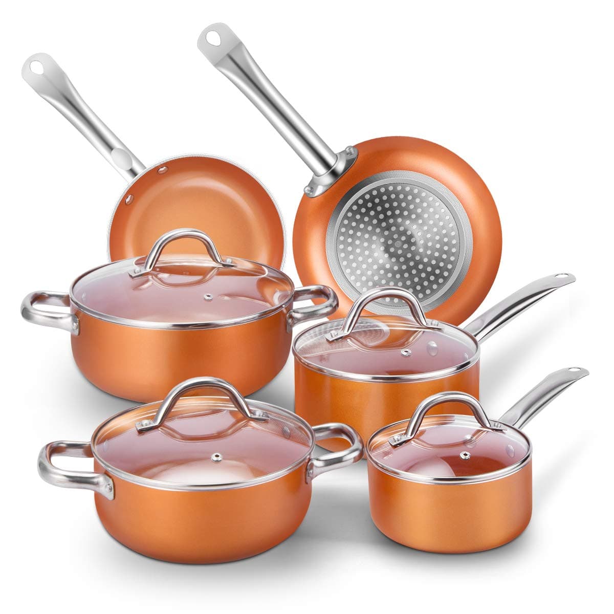 CUSINAID 10Pcs Cookware Set