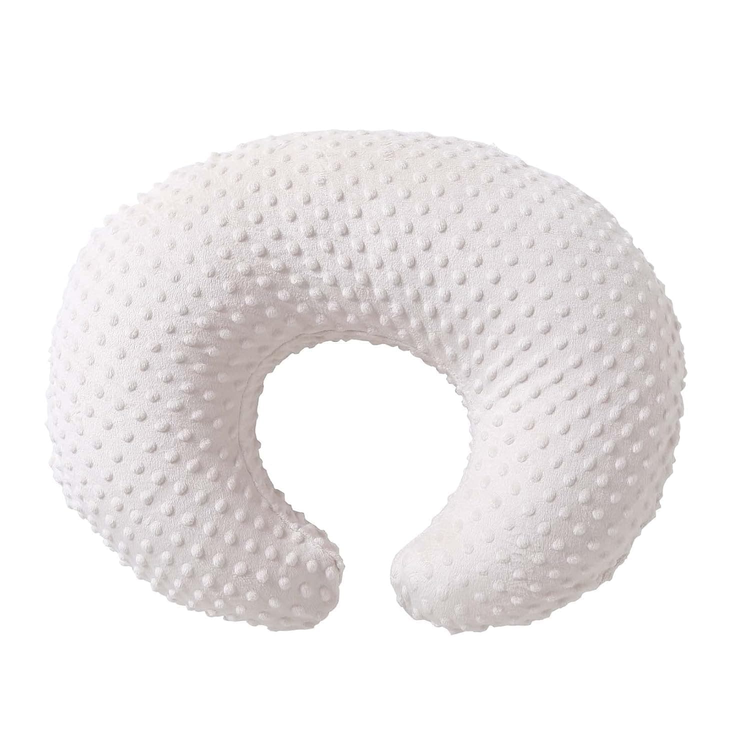 Nursing Pillow Cover Breastfeeding Pillow Cases Plush Dot Slipcover Pillow Sham (Beige)