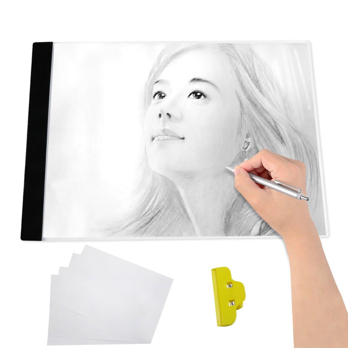 KIPTOP A4 Light Box Light Pad LED Anime Tattoo Track Pad Drawing Board Photo Tracing Table Lightbox (Style A)