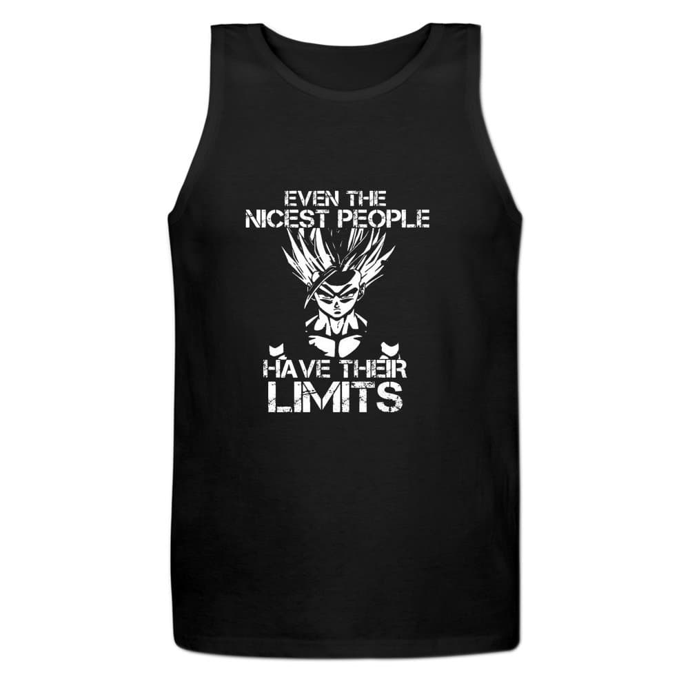 Yuanfang Nong Mens Dragon Ball Z Gohan Nicest People Have Their Limits Sleeveless Tank Tops