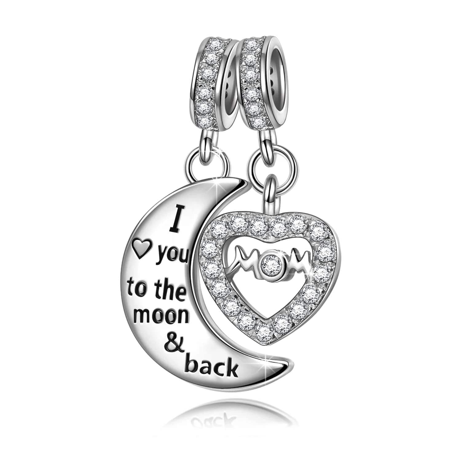 I Love You to The Moon And Back charms