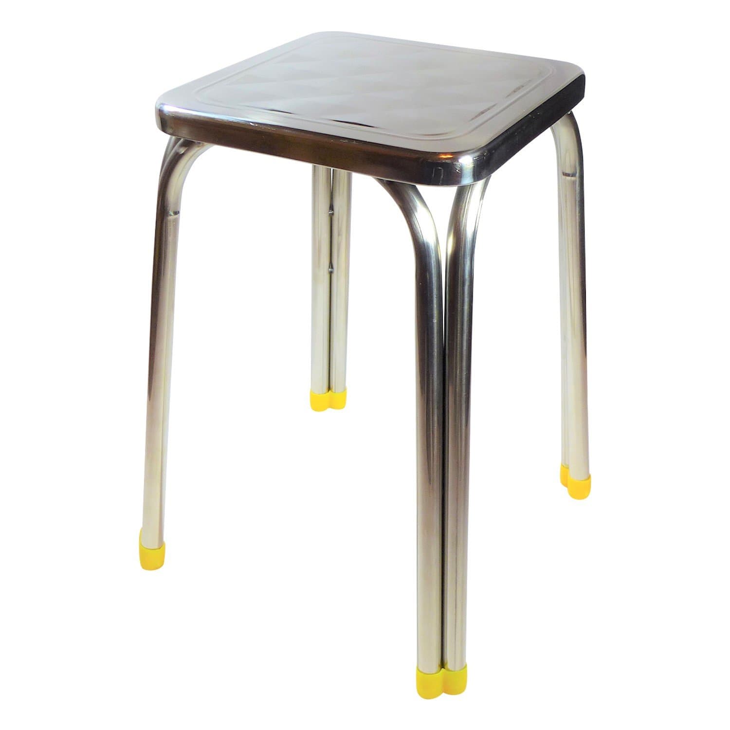 Stainless Steel Stool - 18 Inches Tall - All Metal for Counter, Workbench or Kitchen Tasks