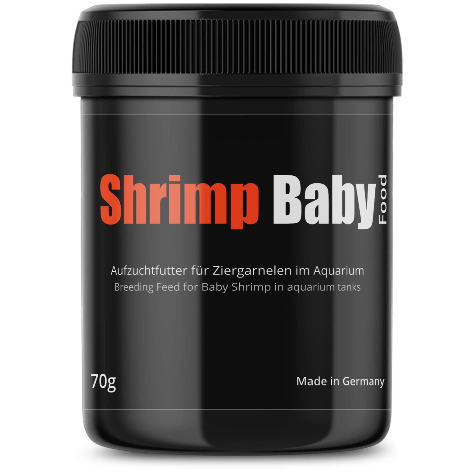 GlasGarten Shrimp Baby Food | 70g - Fine food for baby shrimp rearing, gently produced & 100% conglomerated dust food, with 100 ppm astaxanthin for colourfulness