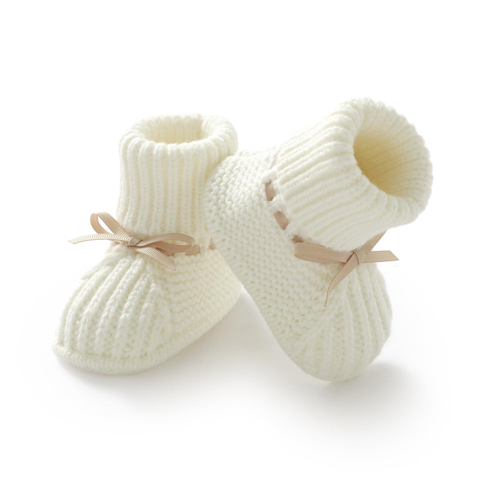 Baby Booties Newborn Infant Sock Shoes Hand Knitting Crochet Boy and Girl Cozy Shoes