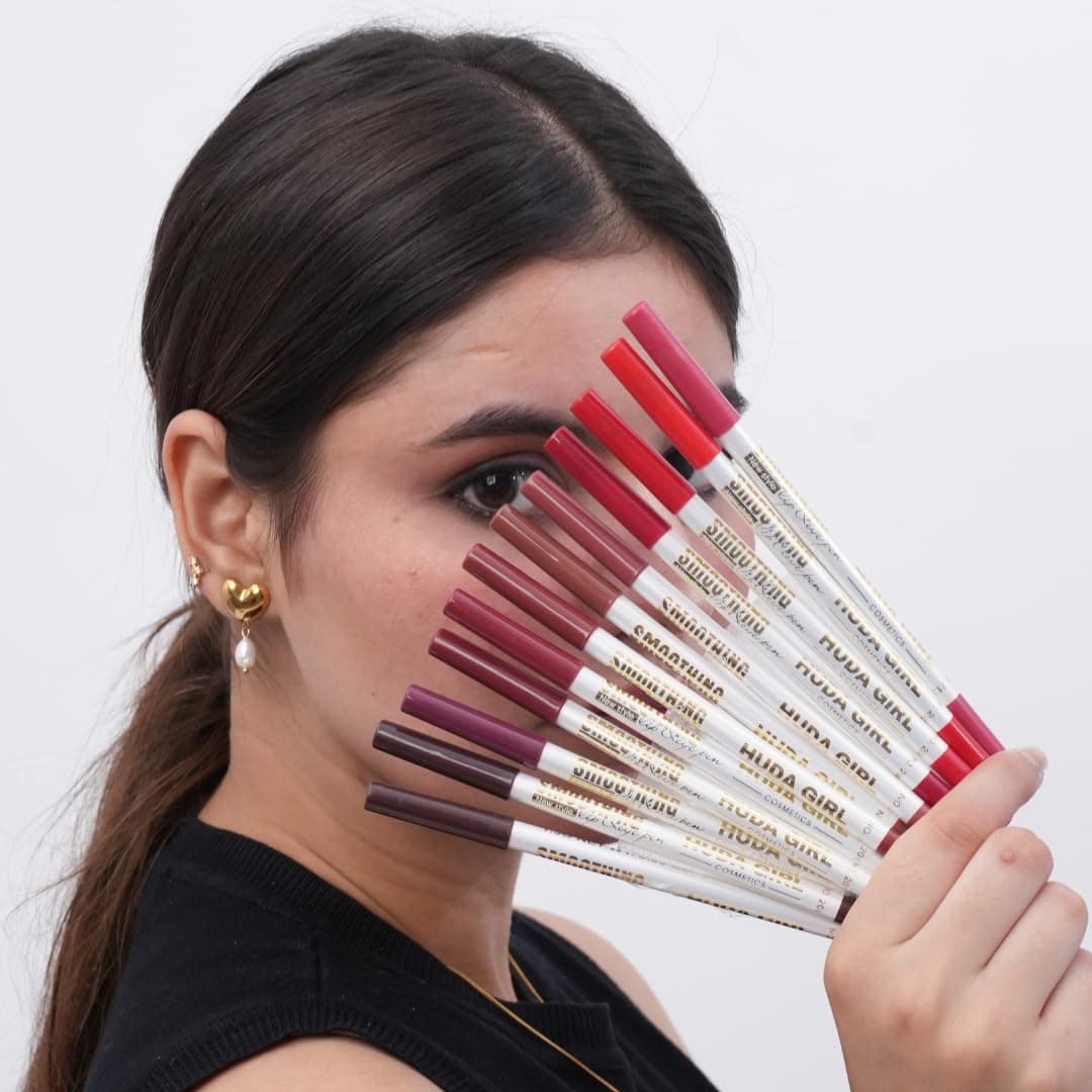 Lip Liner Pencil Set for Women and Girls - Soft Waterproof Smooth Lipliner Pencil, Long Lasting Matte Pigments in 12 Colors, Lip Liner Set