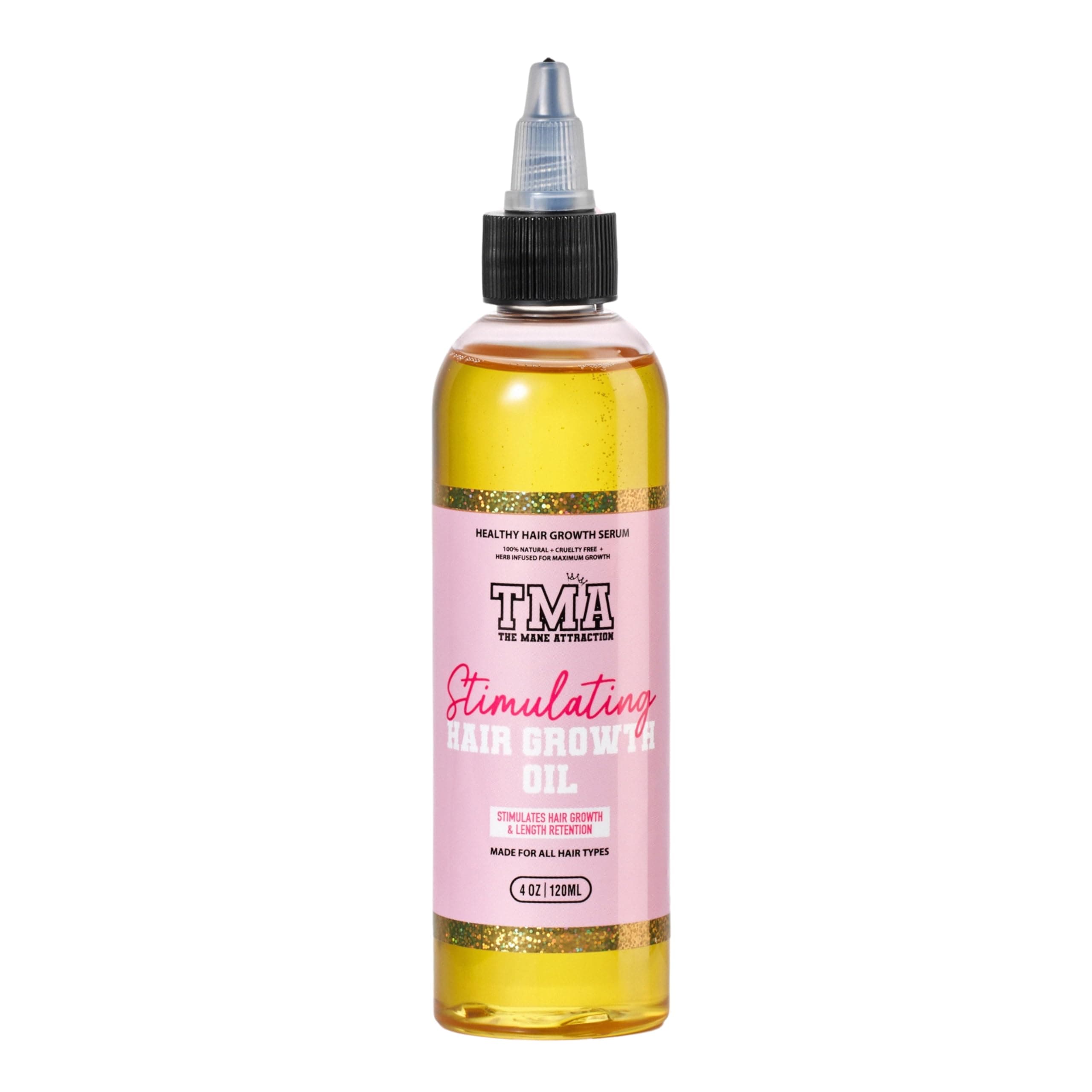 Hair Oil for All Hair Types, Infused with Rosemary Oil, Castor Oil & Black Seed Oil - Stimulating Hair Growth, Seals in Moisture, Soothes Irritated Scalp - 4 Fl Oz