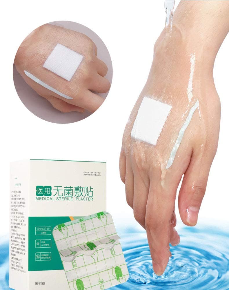Transparent Dressing for Waterproof Film - Disposable Shower Shield Dressing (9 cm X 10 cm, 25 per box)