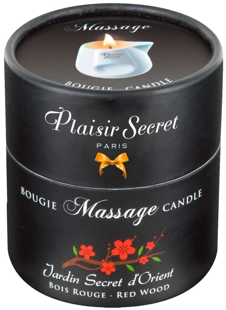 Plaisir Secret Massage Candle Red Wood, 80 ml