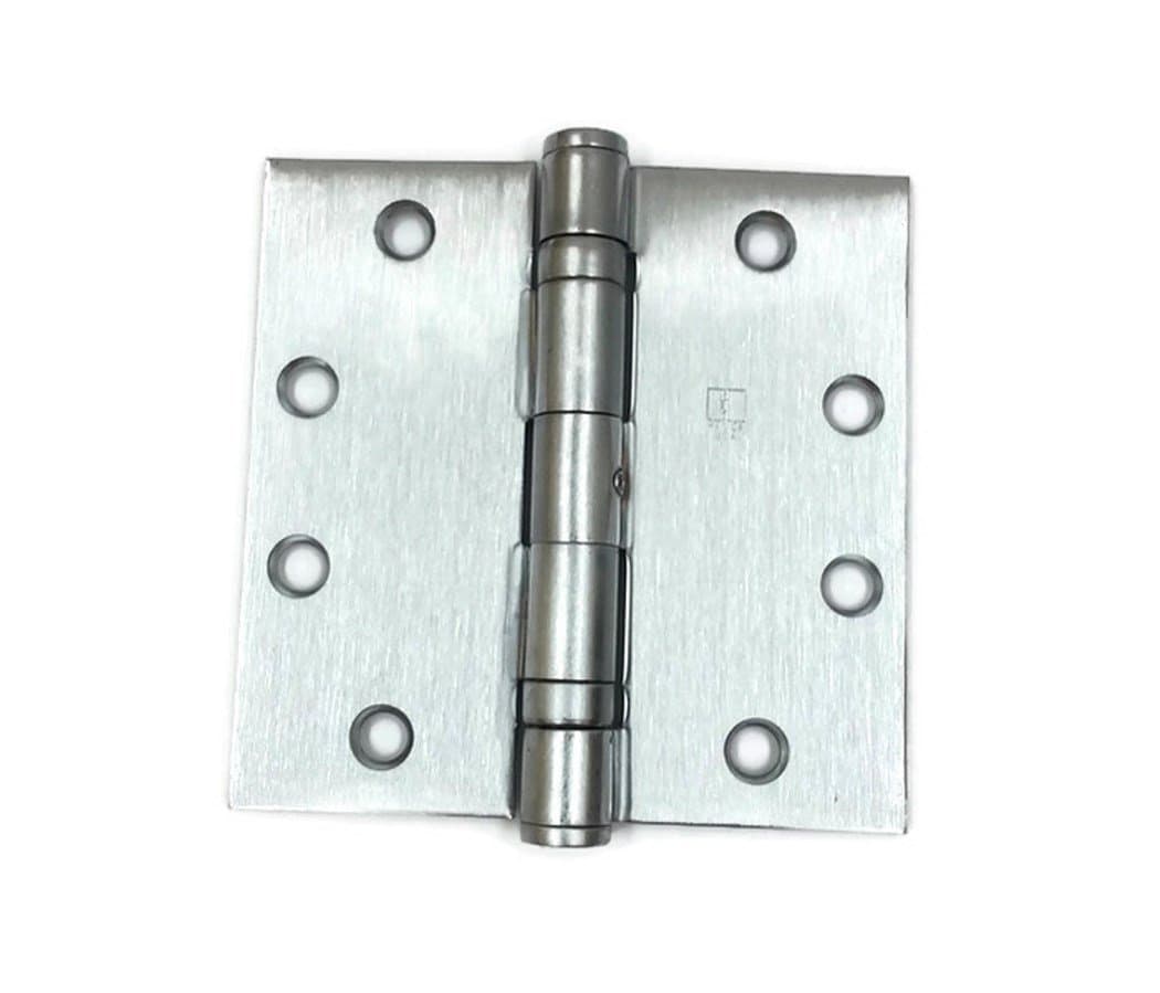 Hager Full Mortise Stainless Steel Hinge BB1191 NRP 4.5 x 4.5 US32D/630 (Satin Stainless Steel) - Box of 3 Ball Bearing hinges
