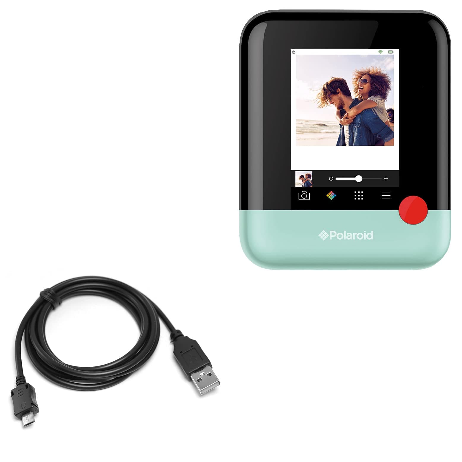 Cable Compatible with Polaroid Pop - DirectSync Cable, Durable Charge and Sync
