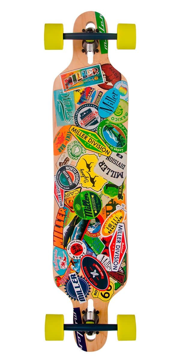 Miller Skateboards Travel Stickers S01LB0011 Longboard 41 Inches