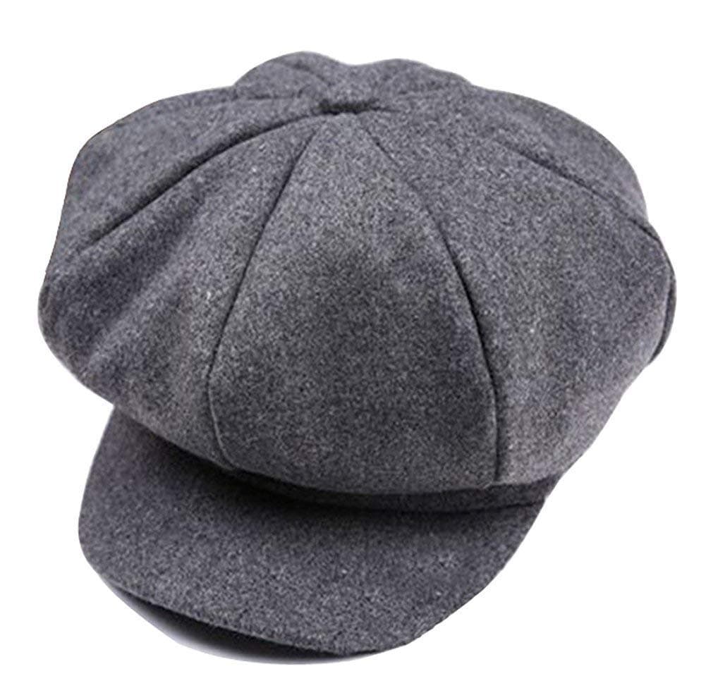JIHUOOToddlers Flat Caps Newsboy Hat Beanies Cap Hats Berets Peaked Hat Cap for Boys Girls