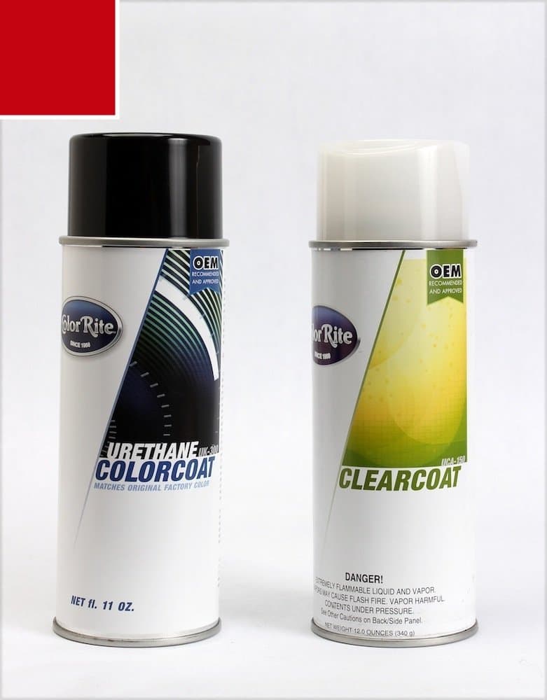 Aerosol Automotive Touch-up Paint for Mazda 6 - Soul Red Tricoat 41V - Color+Clearcoat Package