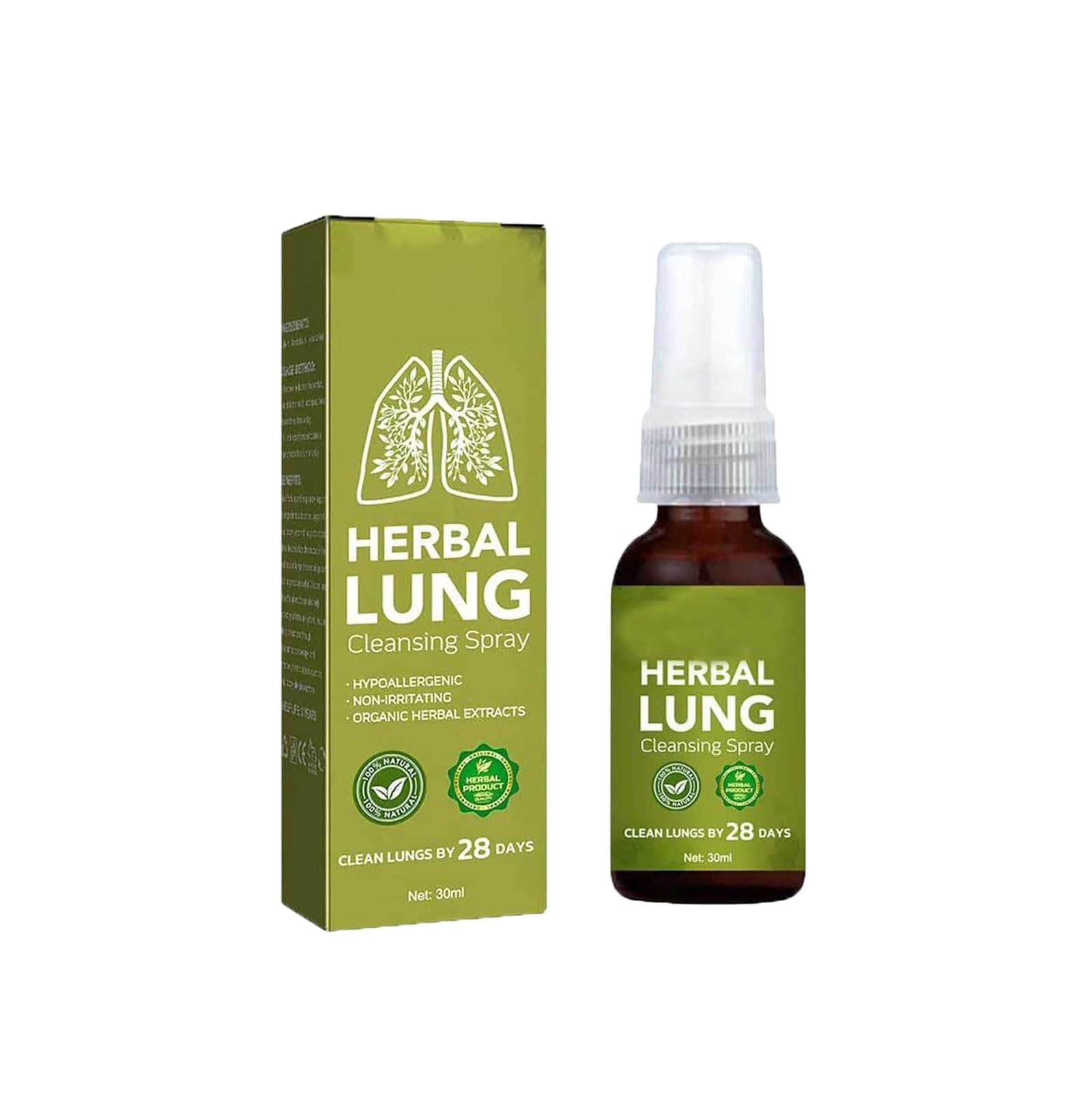 Herbal Lung Cleansing Spray,Herbal Lung Cleanse Spray,Breath Detox Herbal Lung Cleansing Spray,Cleanse & Respiratory (1PCS)