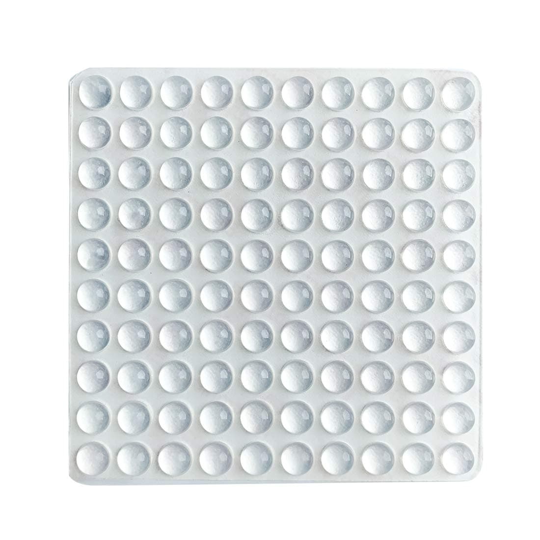 Clear Adhesive Bumper Pads- Sound Dampening Transparent Rubber Feet for Cabinet Doors, Drawers, Glass Tops, Picture Frames, Cutting Boards 100pcs (Hemispherical)