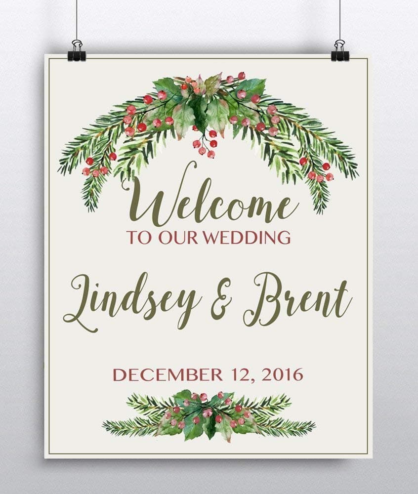 Personalized Wedding Sign, Wedding Welcome Sign, Ceremony or Reception Decor