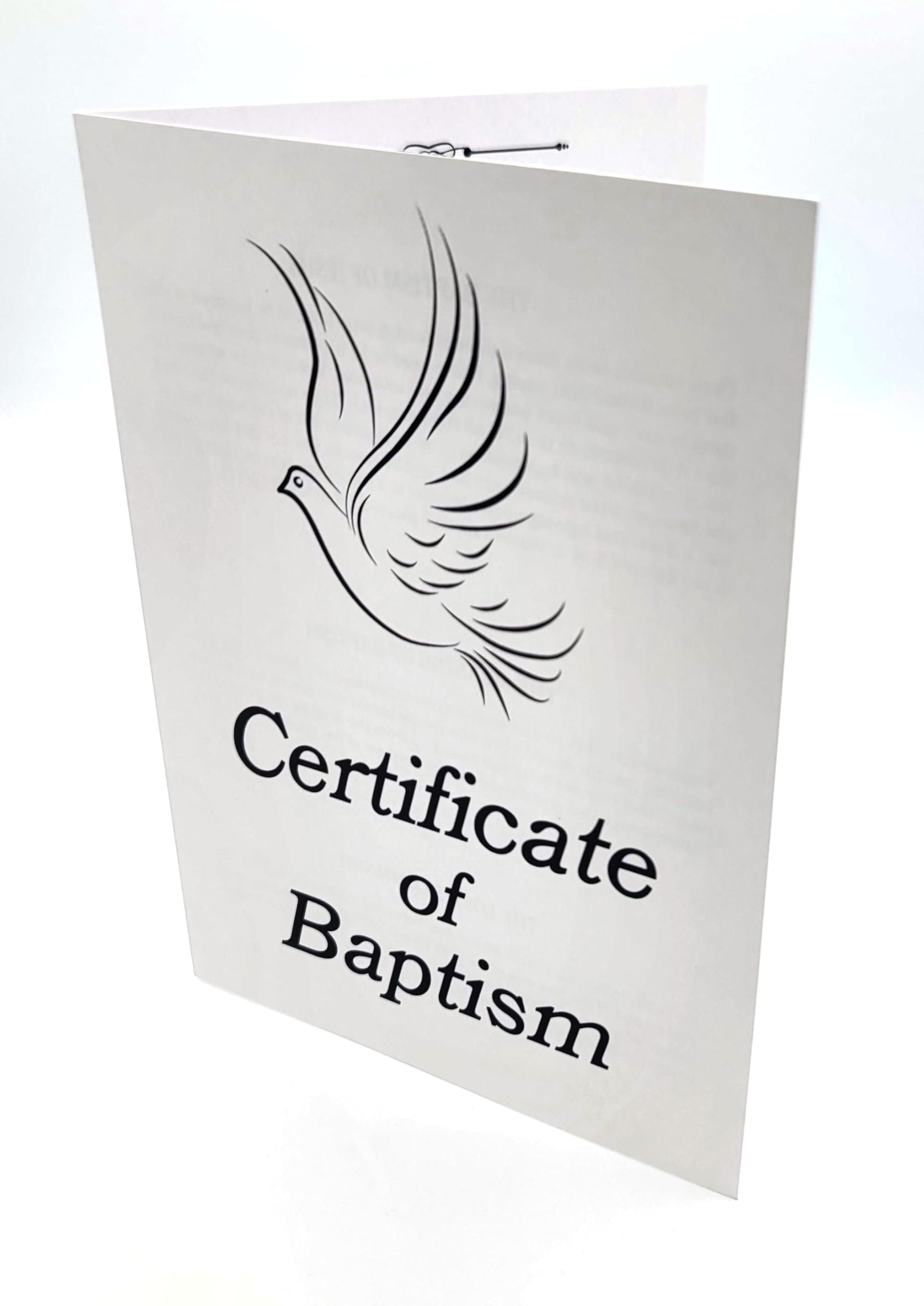 Baptism Certificates for Church Certificate of Baptism with Envelopes (6)