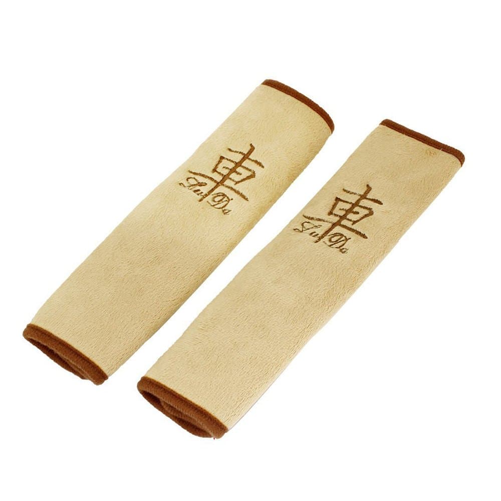 Little Sporter kids' seat belt suede cushion, car sear belt cushion, shoulder protection pad, safety belt protection, shoulder pad, cushion for kids, two units