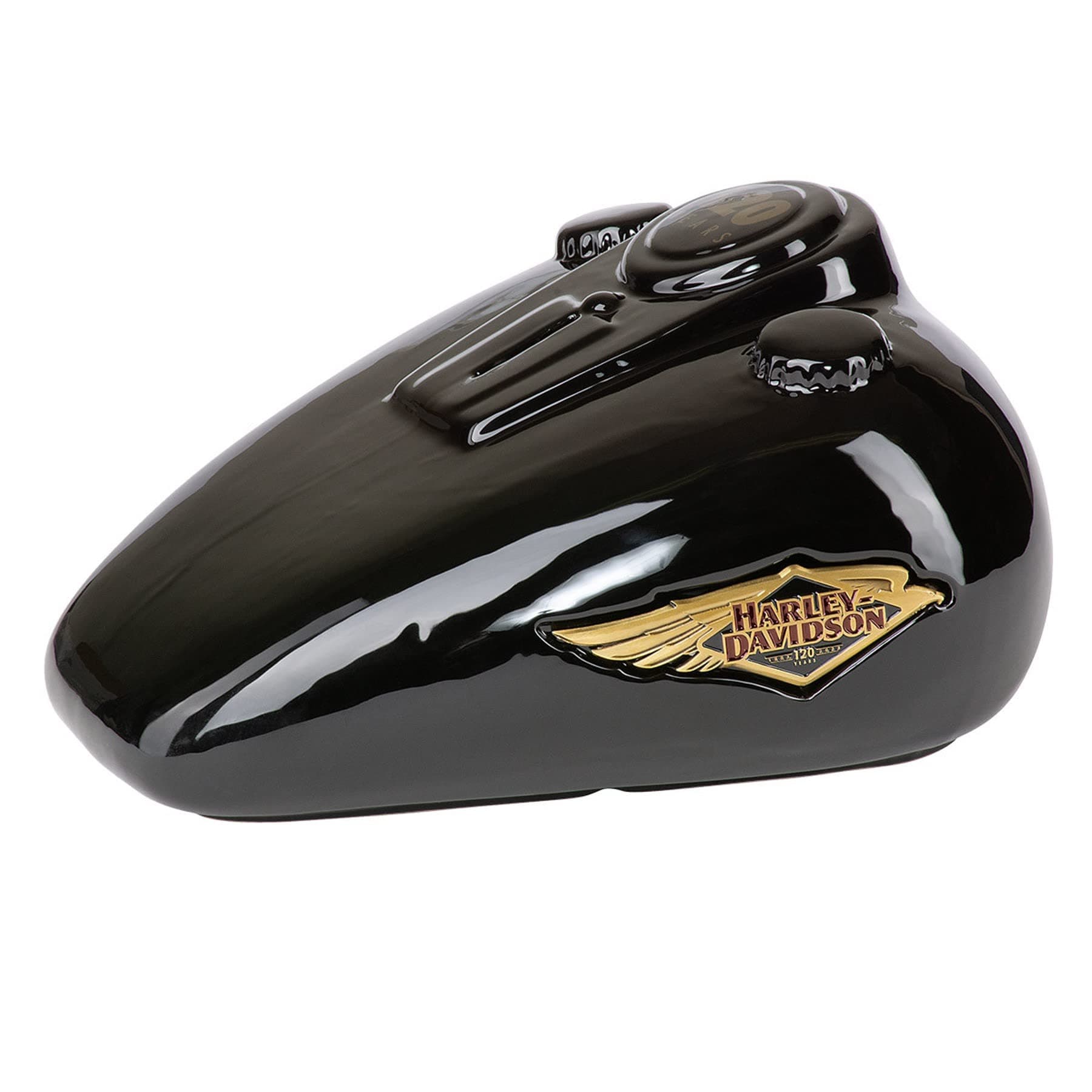 Harley-Davidson Black Ceramic Gas Tank Bank 120th Anniversary Limited Edition