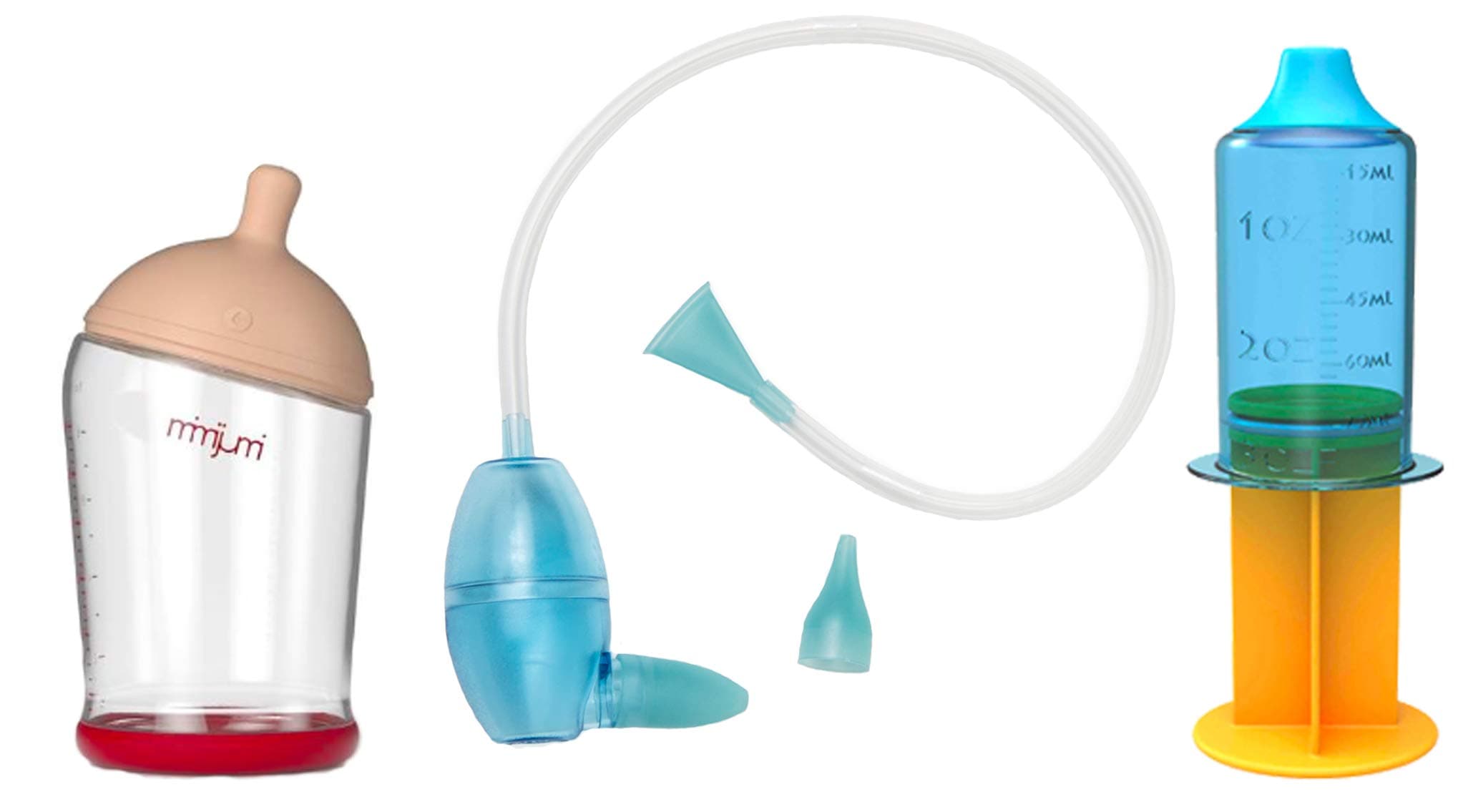 mimijumi and BabyComfy Congestion & Hydration Kit: Breastfeeding Bottle, Nasal Aspirator and Hydrator