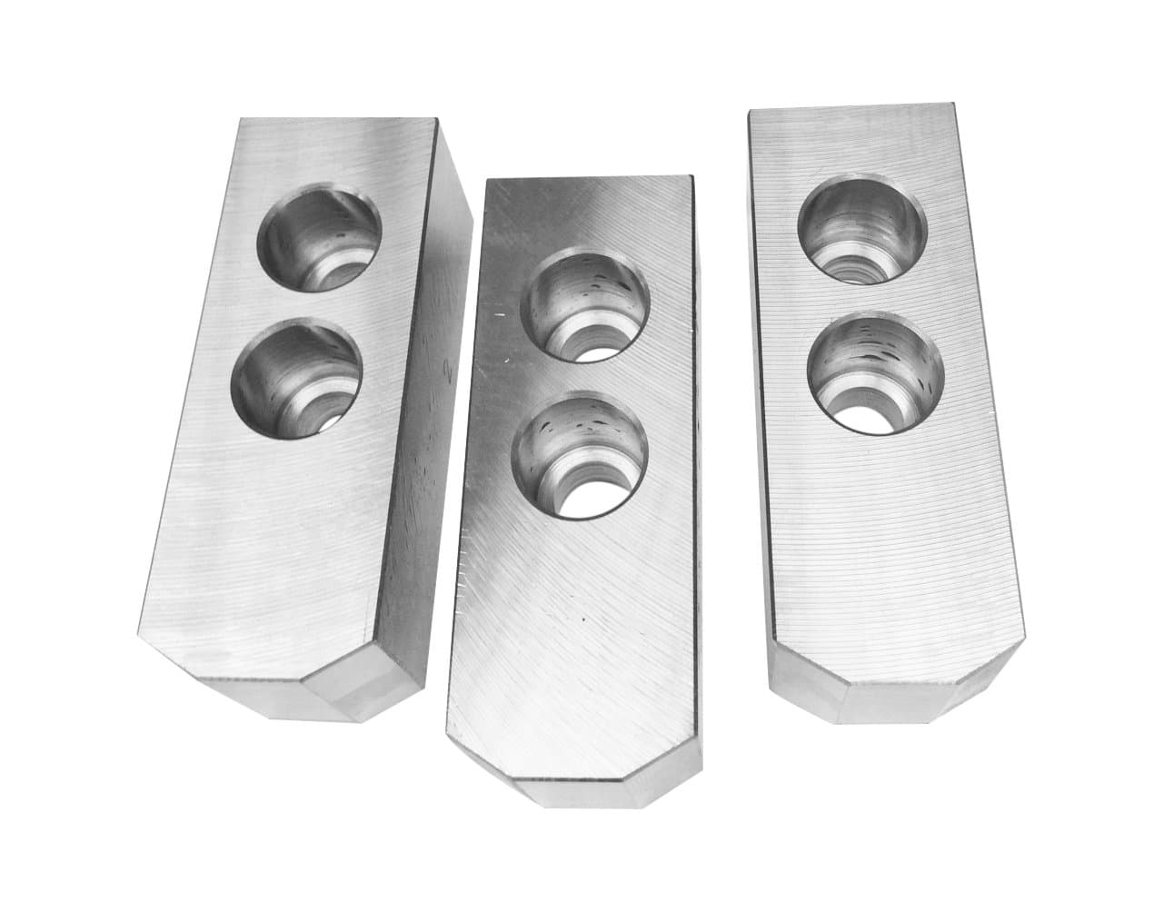 TAIKI 3900-4690 16 mm 3 Piece Steel Soft Jaw Set, 10" x 1.5 mm x 60 Degree