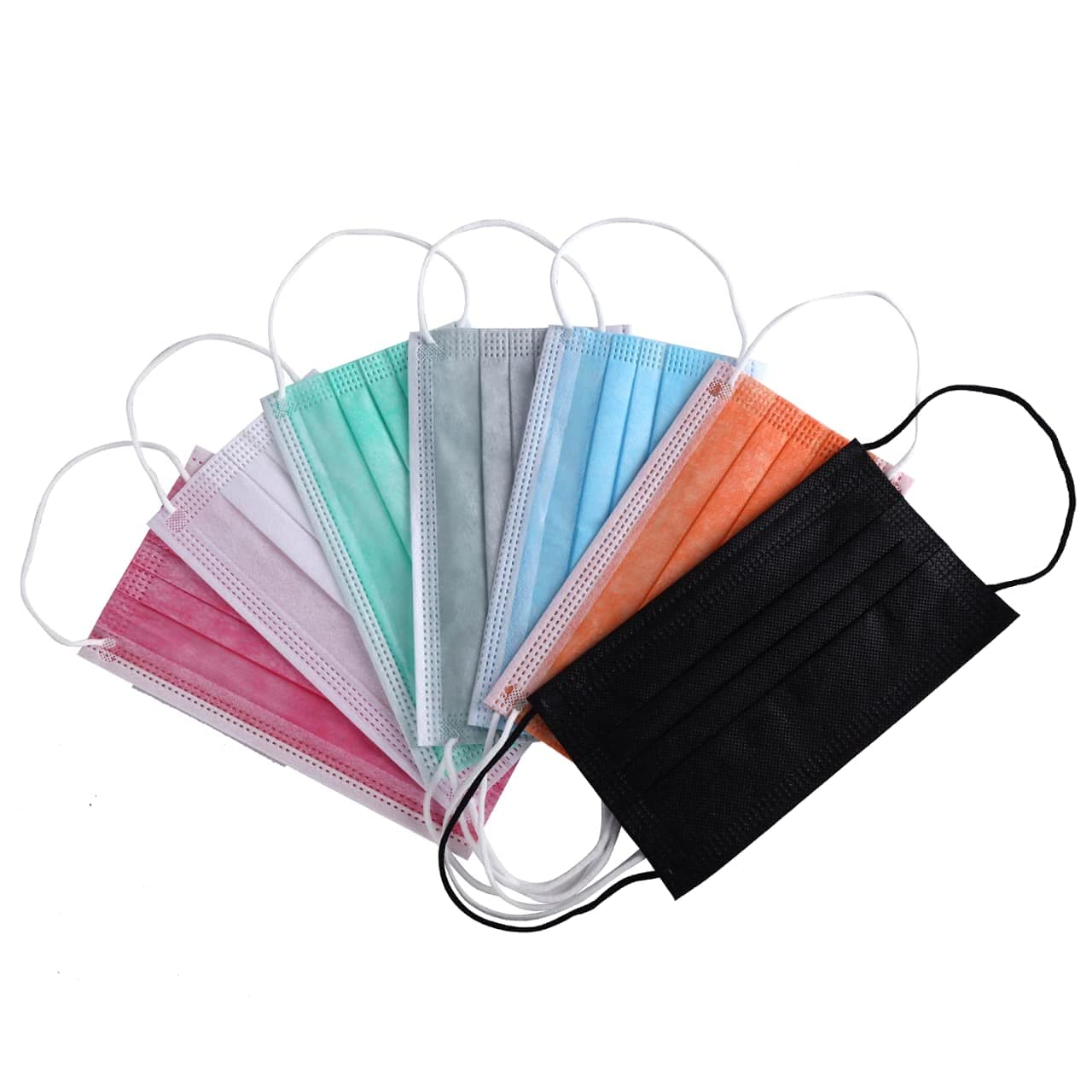 SERVOTEX 3 Ply Disposable Face Mask with Melt-blown Layer (Mix Color, Pack Of 50)