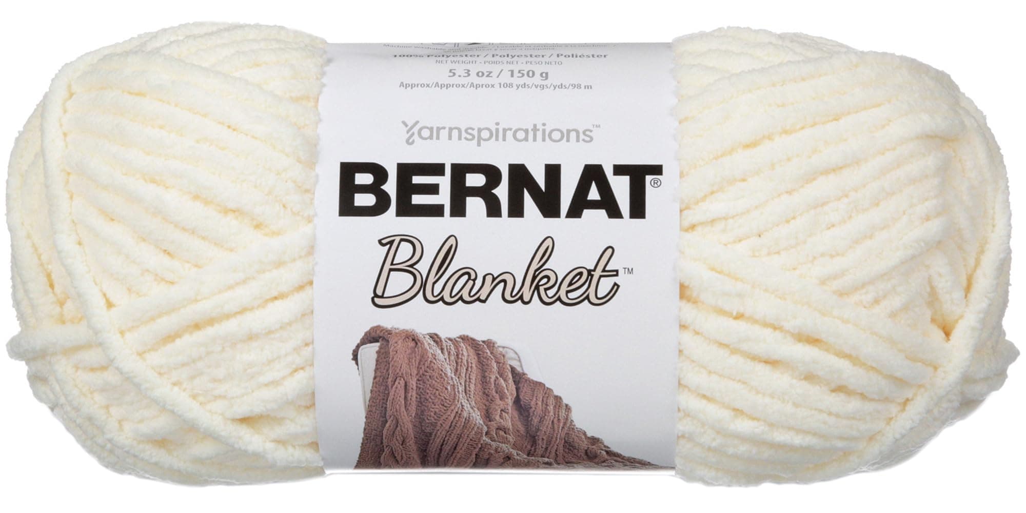 Bernat Blanket Yarn-Vintage White -161200-6