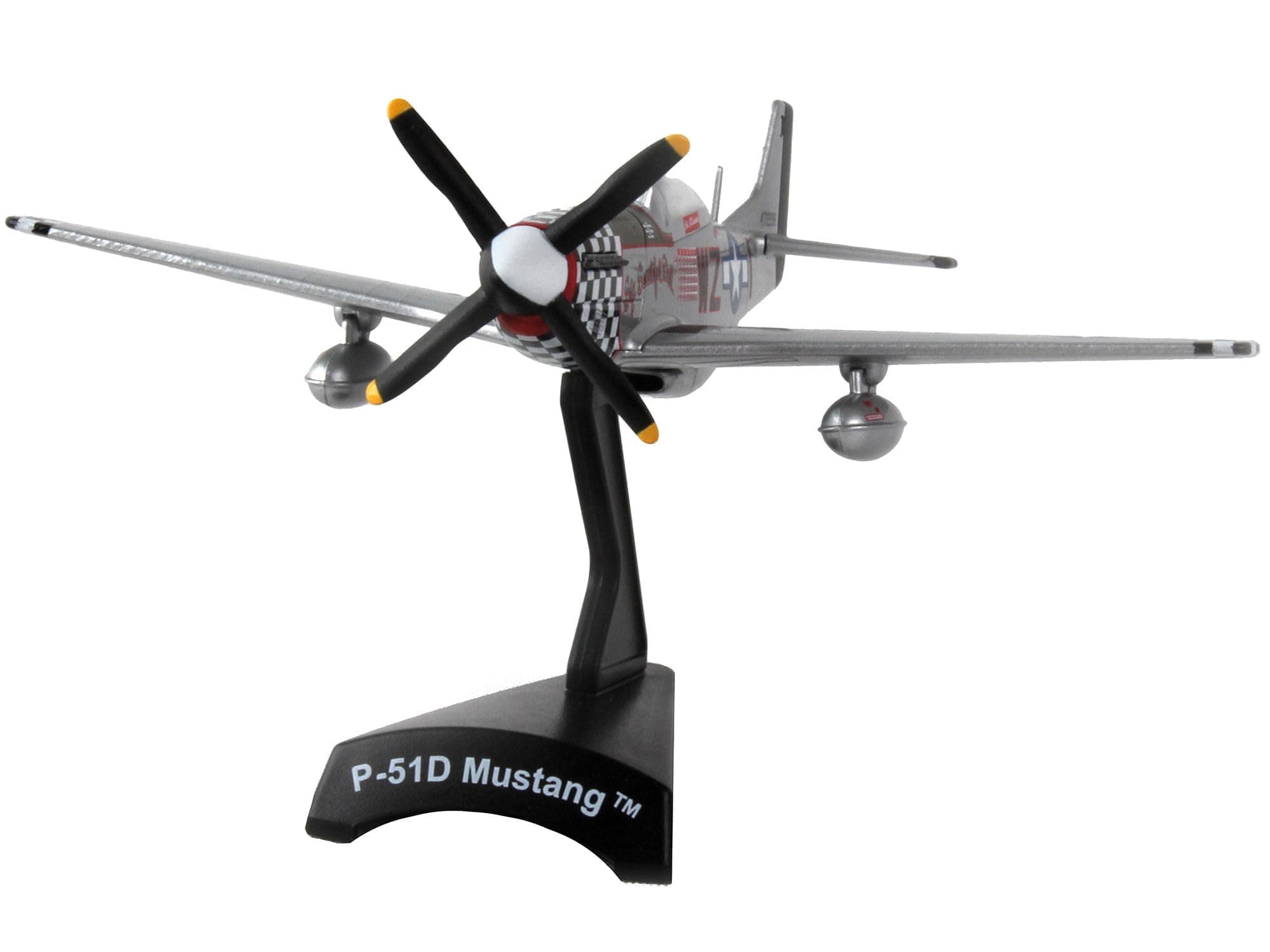 - P-51D Mustang “Big Beautiful Doll” 1:100 Scale Die-Cast Metal Collectible Airplane Model with Display Stand Adult Collectible 14+