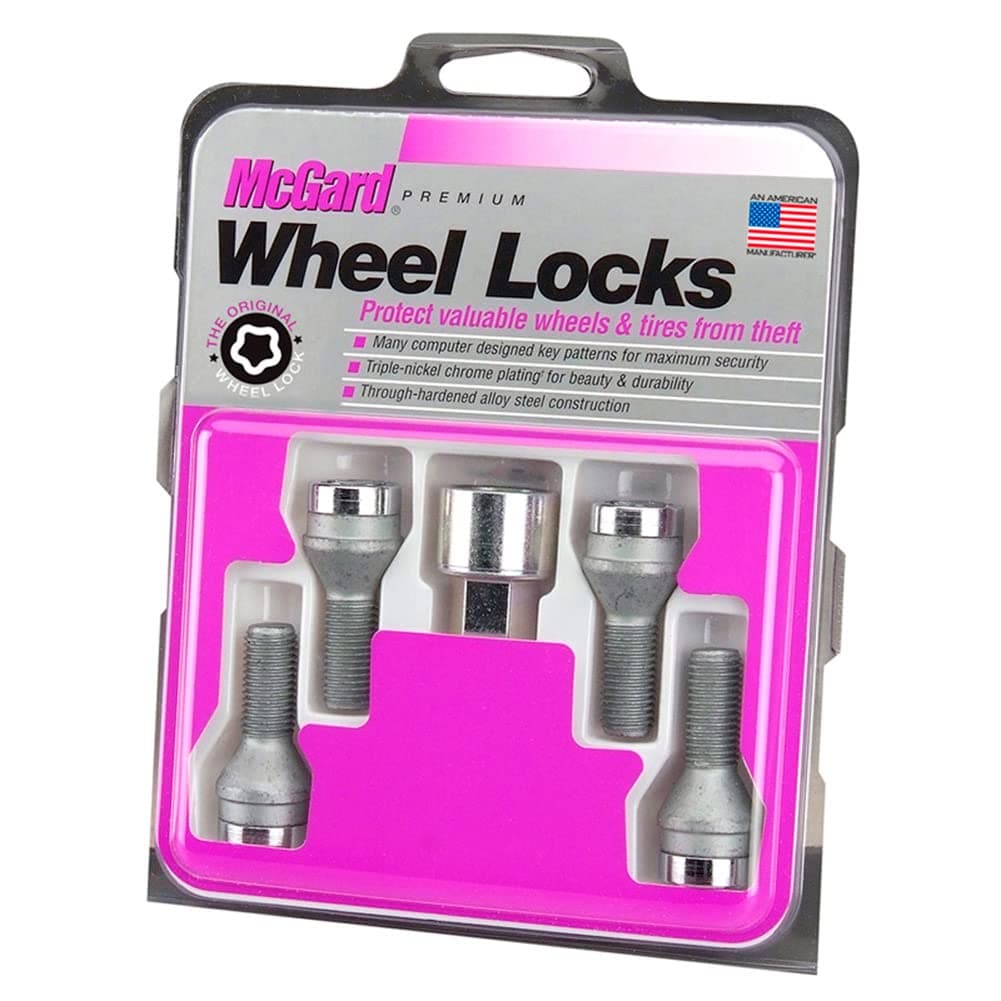 27181SU Wheel Lock Bolts SU M14 x 1,5, cone seat, shaft length 29,0 mm, Overall length 52,3 mm, Hex size 17mm, Key diameter 25,8 mm