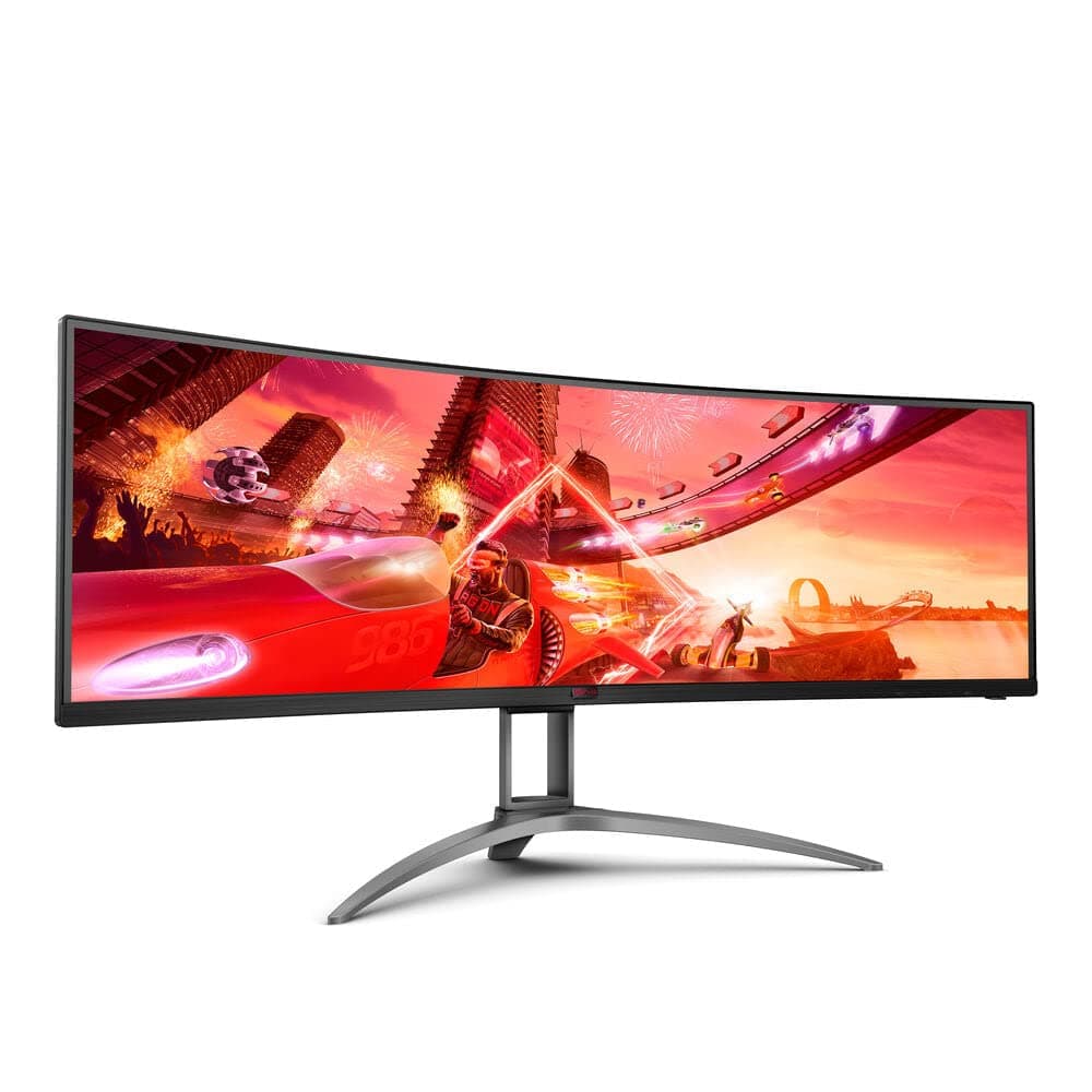 AOC AGON Gaming AG493UCX - 49 inch 2K Curved Monitor, 1ms GTG, VA HDR400, FreeSync Premium, Speakers, KVM (5120x1440 @ 120Hz, 550 cd/m², HDMI/DP/USB 3.0/USB-C)