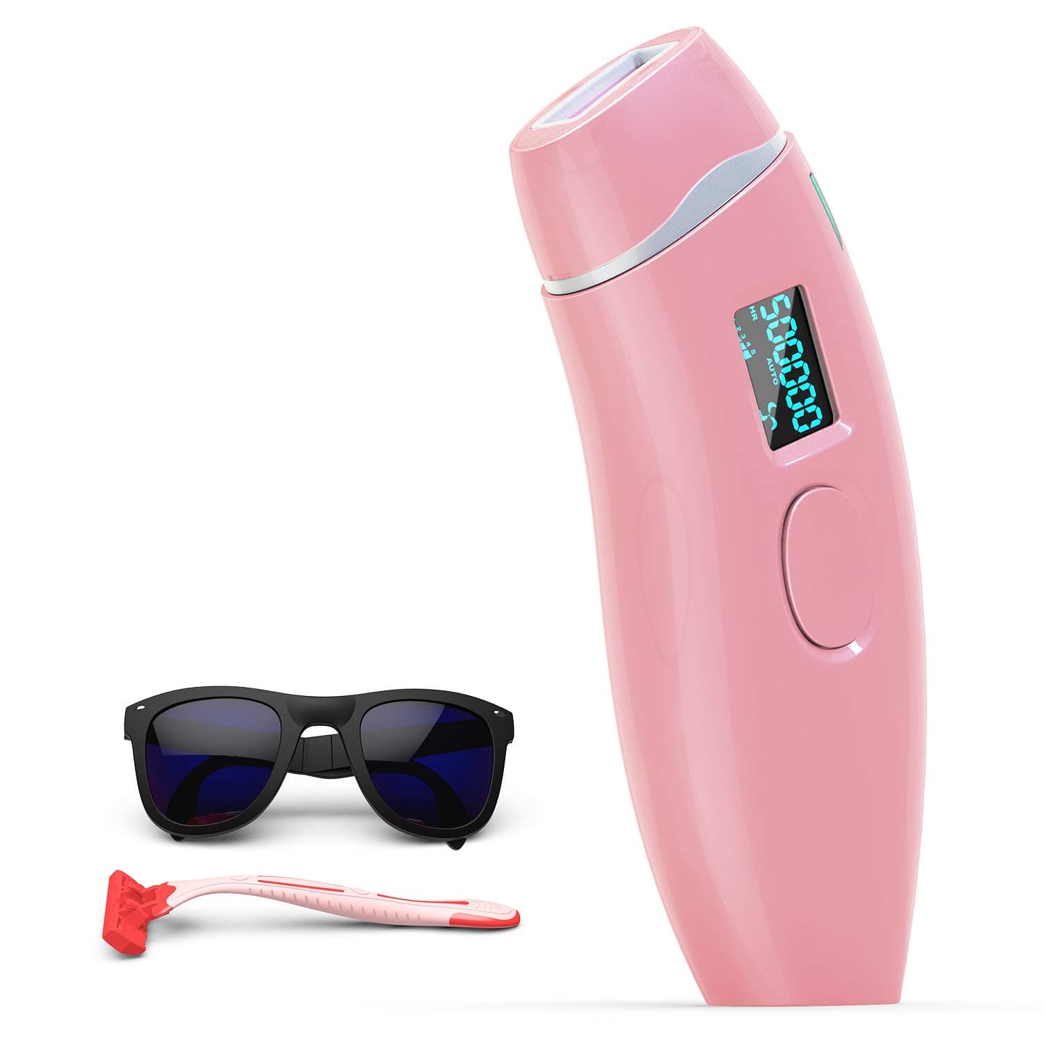 ARTOLF IPL Hair Removal Device Permanent Painless Hair Remover for Women and Man UPGRADE to 999,999 Flashes Facial Body Professional Hair Treatment Whole body Home Use (pink)