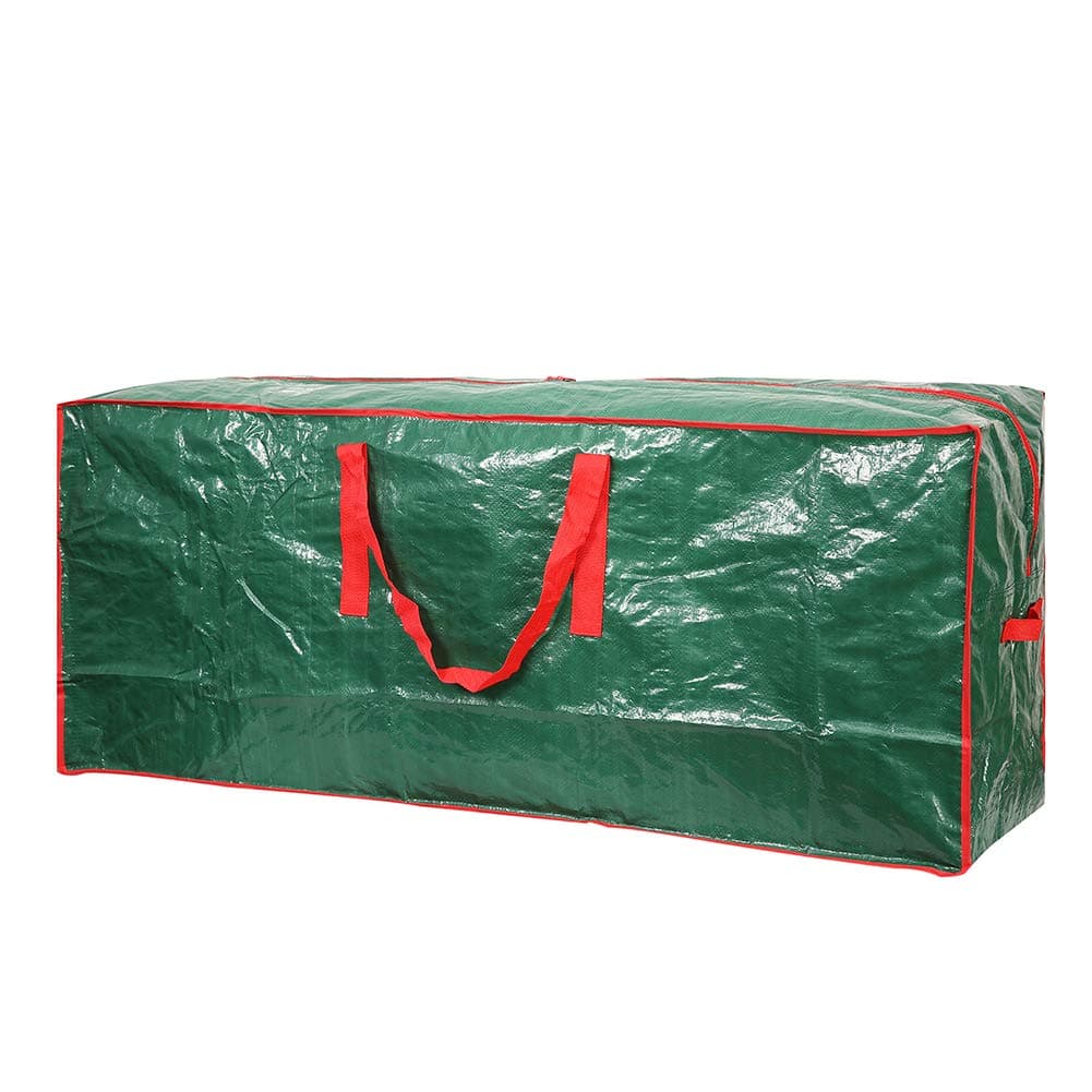 Christmas Tree Storage Bag - Fits Up to 7.5 ft Holiday Xmas Disassembled Trees with Durable Reinforced Handles & Dual Zipper - Waterproof Material Protects from Dust, Moisture & Insects (Green)