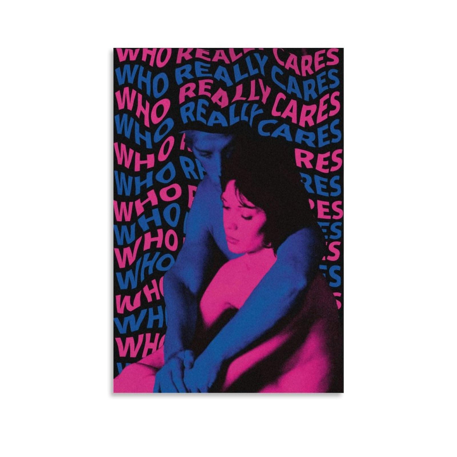 Who Really Cares Tv Girl Poster for Bedroom Aesthetic Canvas Art Wall Decor 12x18inch(30x45cm)
