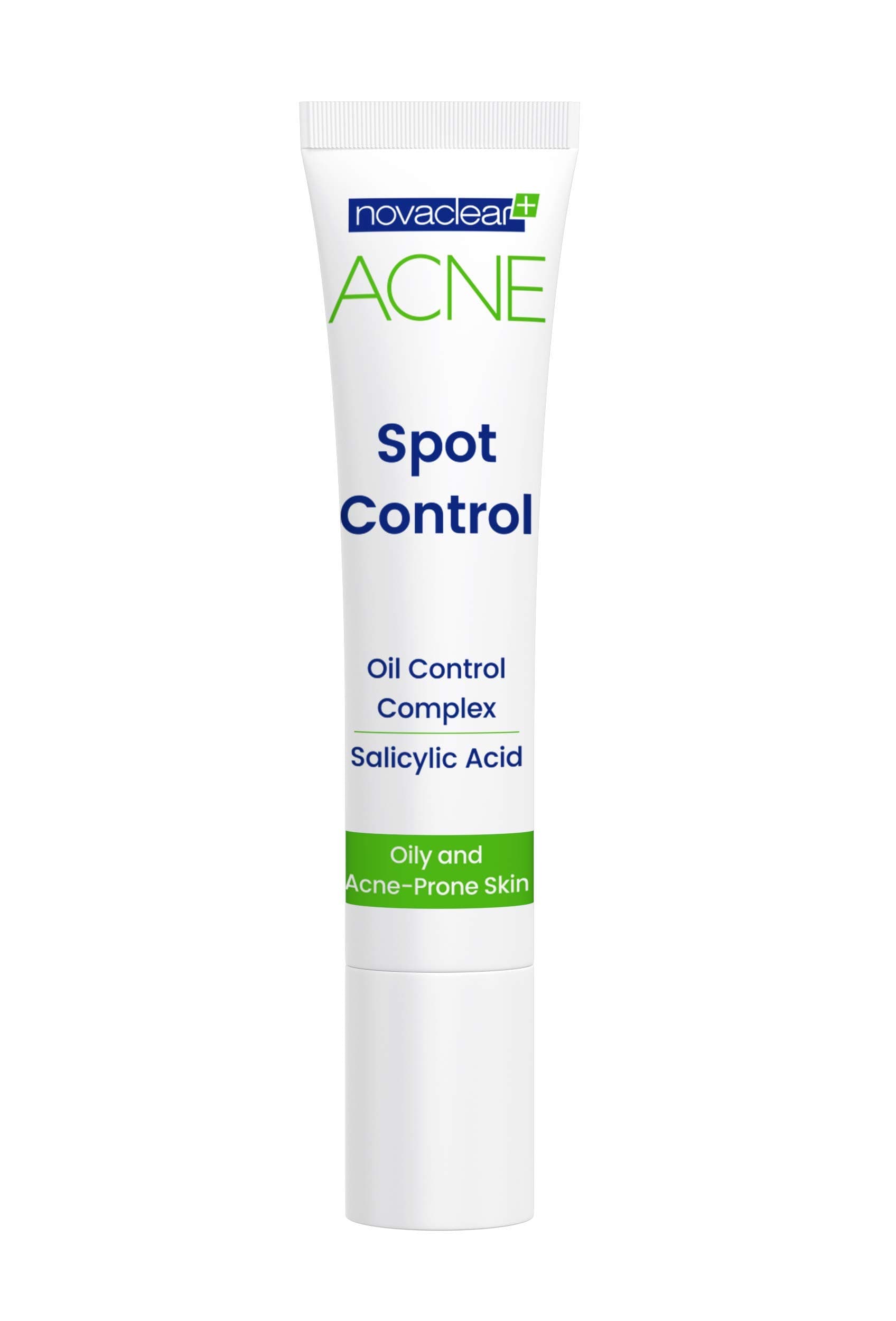 Novaclear Acne Spot Control – Salicylic Acid Acne Treatment with Oil Control Complex, Rapid Spot Treatment for Pimples 10 ML