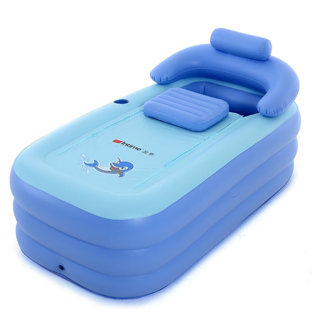 GweatBathtub Intimate Pliable gonflable Ššpais Adultes Chauds Baignoire, Enfants Piscine gonflable, Blue,160 x 84 x 64 centimetres