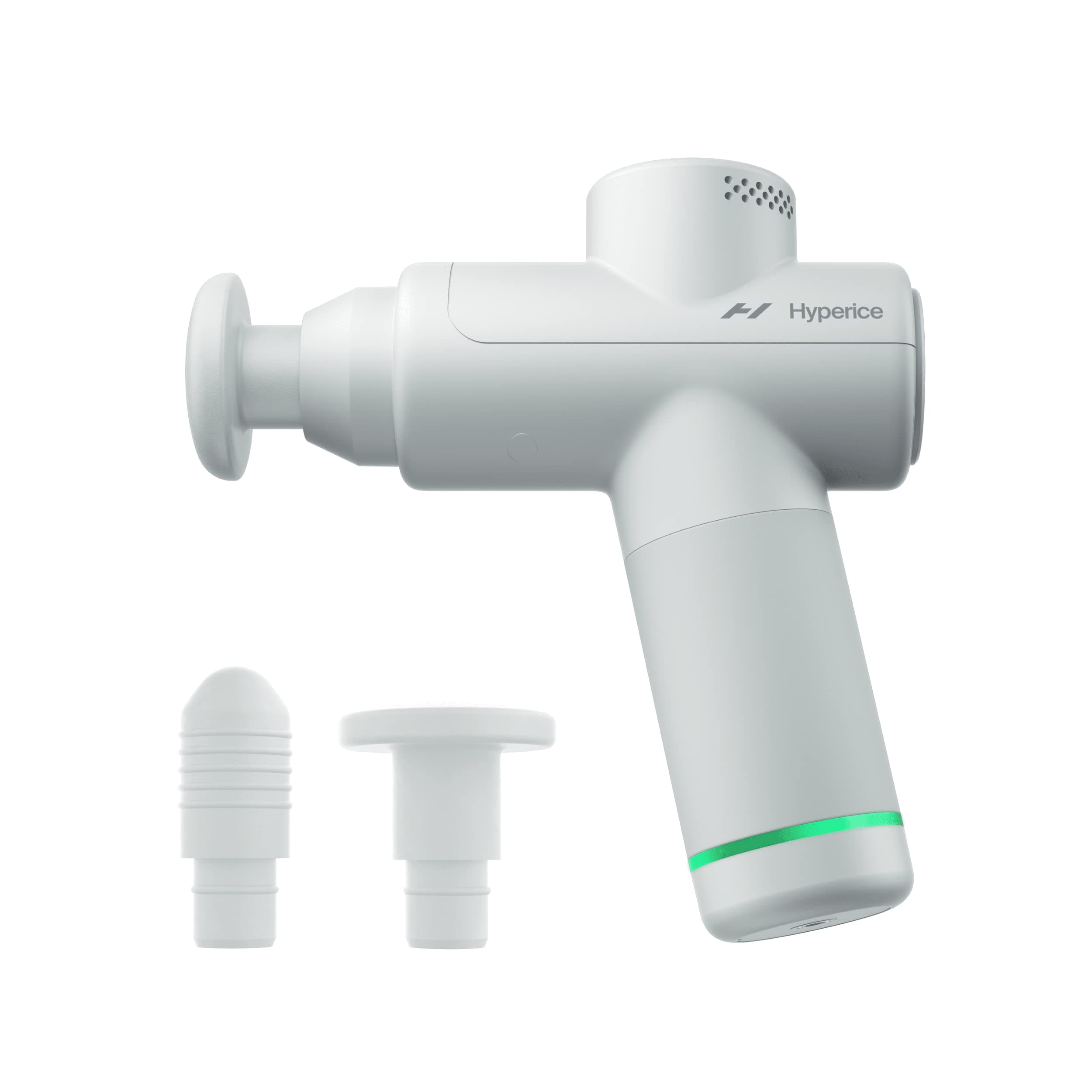 Hyperice Hypervolt Go 2 - Featuring Quiet Glide Technology - Handheld Percussion Massage Gun | 3 Speeds, 2 Interchangeable Heads | Helps Relieve Sore Muscles and Stiffness
