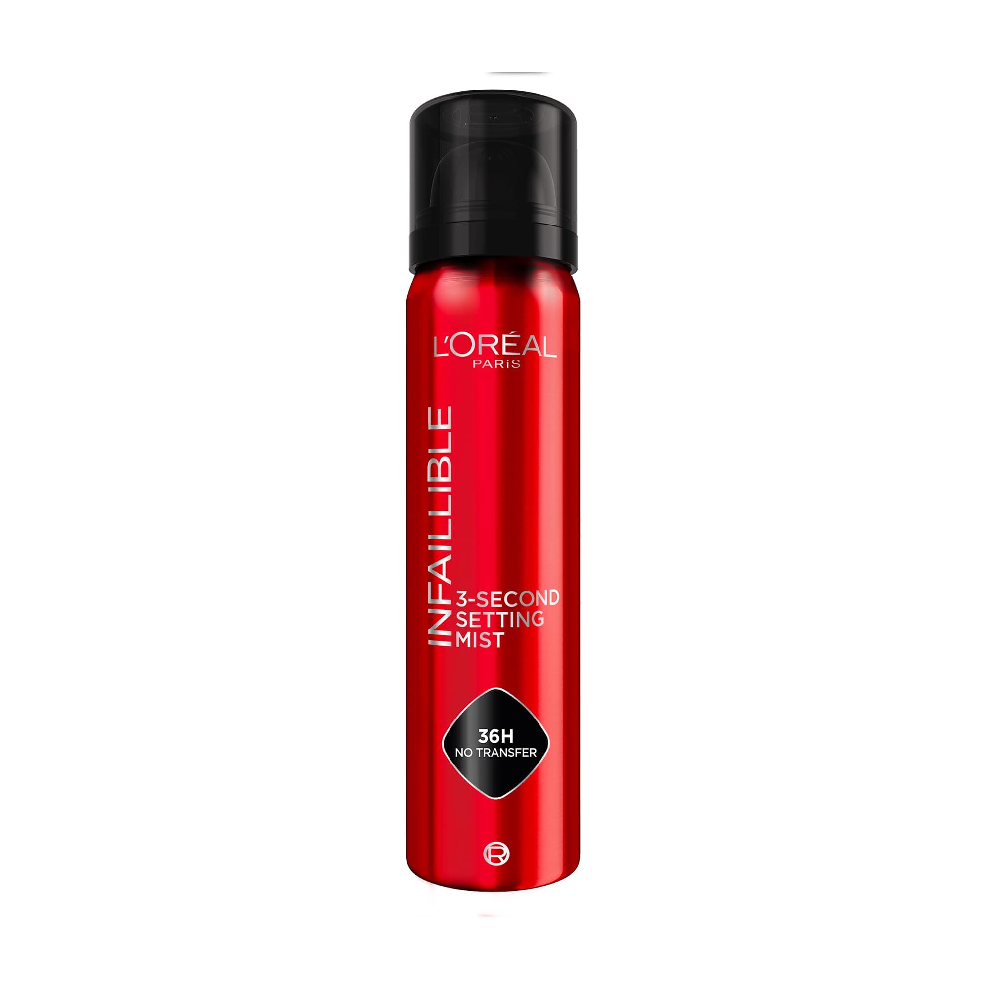 L'Oréal Paris Setting Spray, Infallible 3-Second Makeup Setting Spray Mist for Face, Up To 36 Hour Makeup Wear, Fixing Spray, Waterproof and Sweatproof, Transfer-proof and Non-sticky 75ml