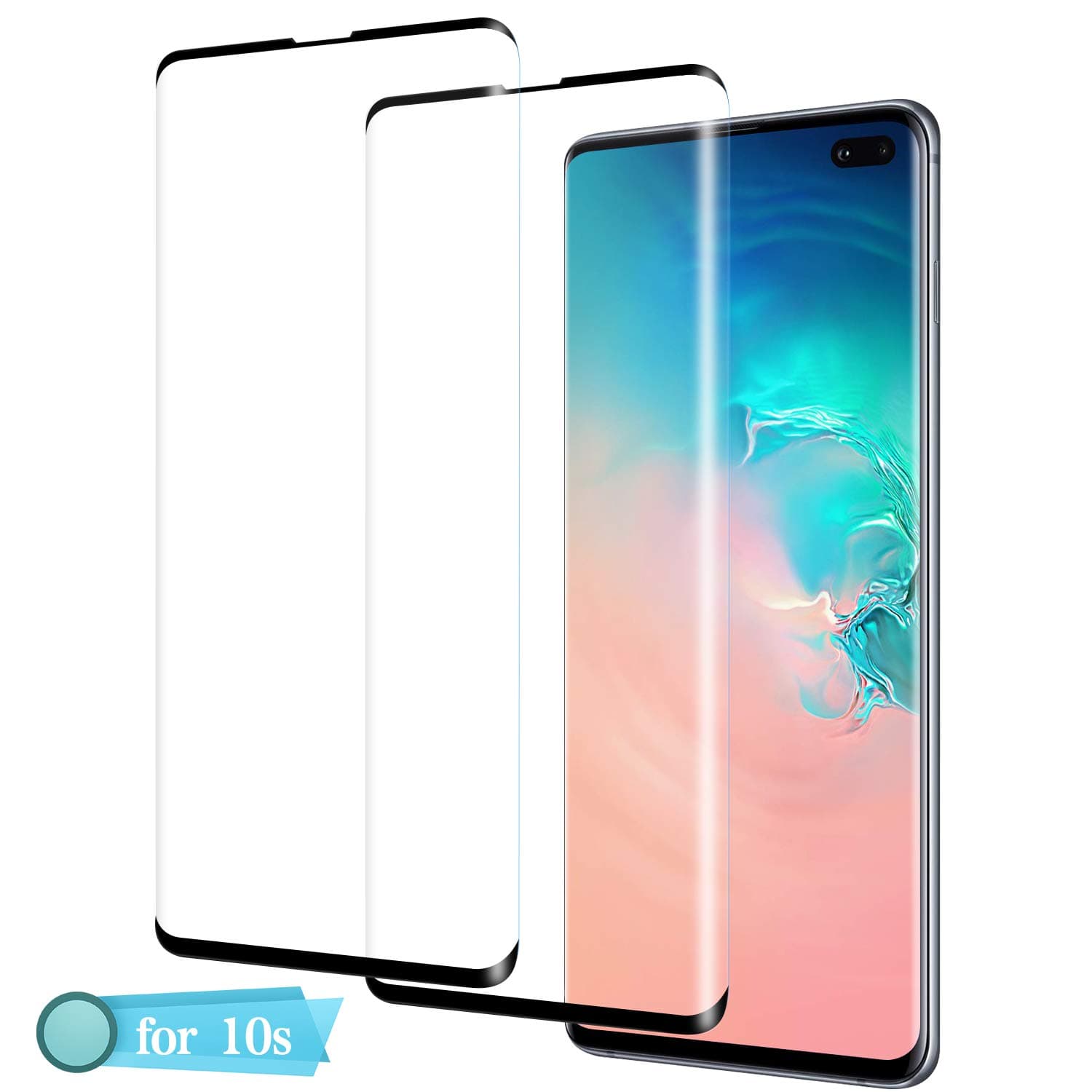 Samsung Galaxy S10 Plus Screen Protector, Belog [2 Pack] [No Bubbles] [9H Hardness] [Scratchproof] [Table Friendly] Tempered Glass Screen Protector Compatible with Samsung Galaxy S10 Plus