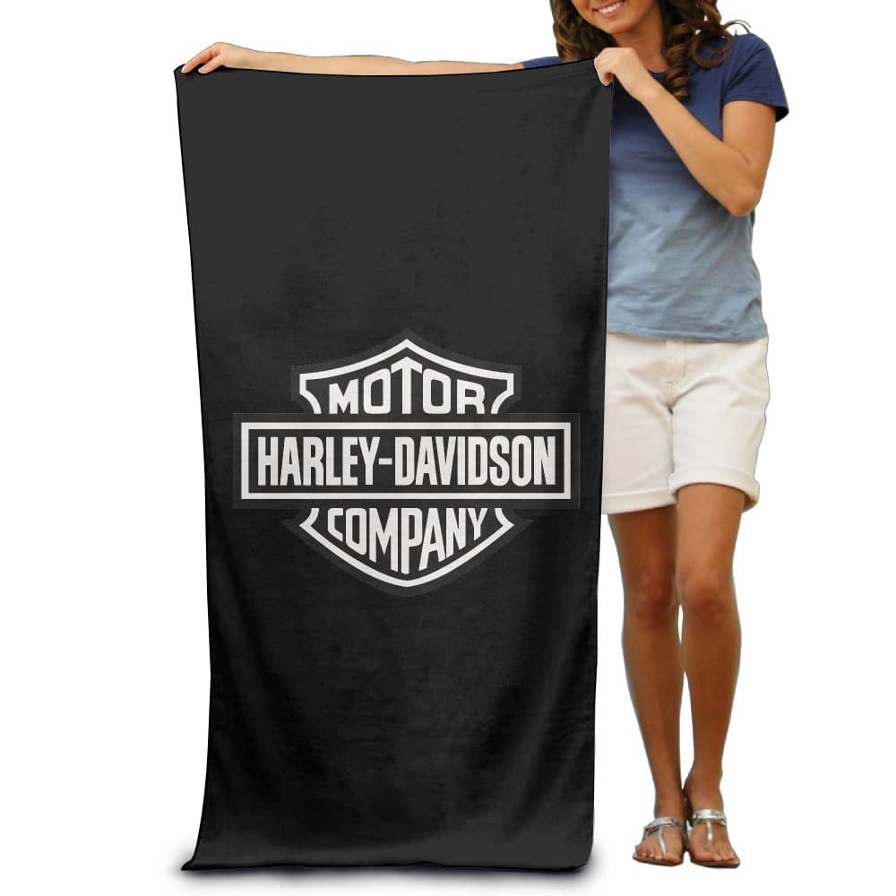 MKCOOK Harley Davidson Logo Beach Towel For Adults / 31.5'' X 51.2''